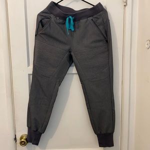 FIGS Estella Jogger Scrub Pants XS Graphite